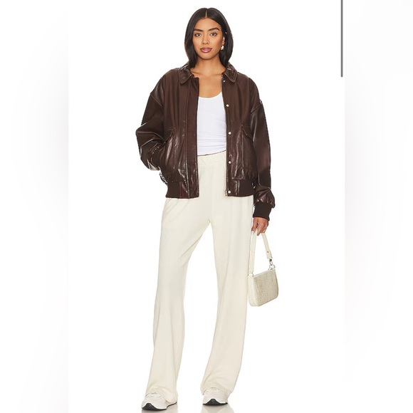 REVOLVE Pants - Revolve Michael Lauren Mabel Wide Leg Pant With Pocket in Ivory